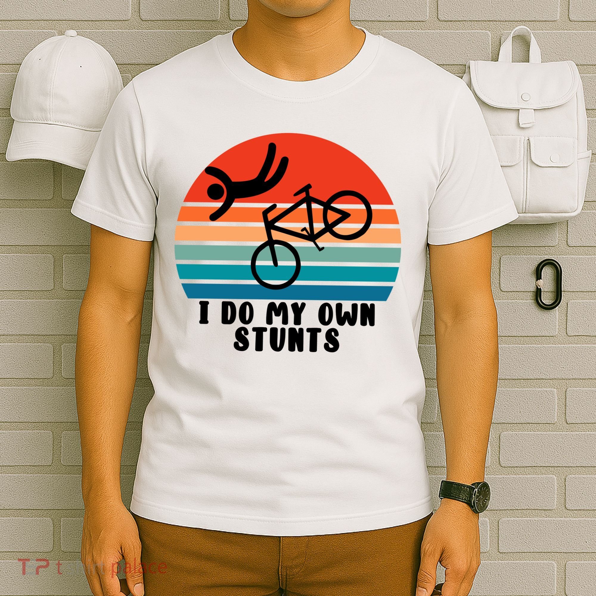 Funny Bike I Do My Own Stunts Cycling T-Shirt