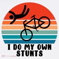 Funny Bike I Do My Own Stunts Cycling Women's Hoodie thumb 2