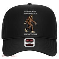 Funny Bigfoot Is Confused Often With Sasquatch Yeti Never Complains Hat thumb 0