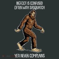 Funny Bigfoot Is Confused Often With Sasquatch Yeti Never Complains Long Sleeve Shirt thumb 2