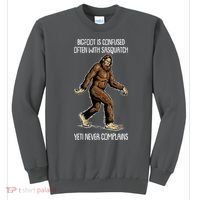 Funny Bigfoot Is Confused Often With Sasquatch Yeti Never Complains Sweatshirt thumb 0