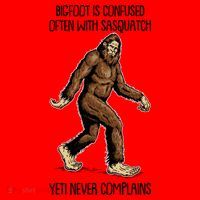 Funny Bigfoot Is Confused Often With Sasquatch Yeti Never Complains Santa Hat thumb 1