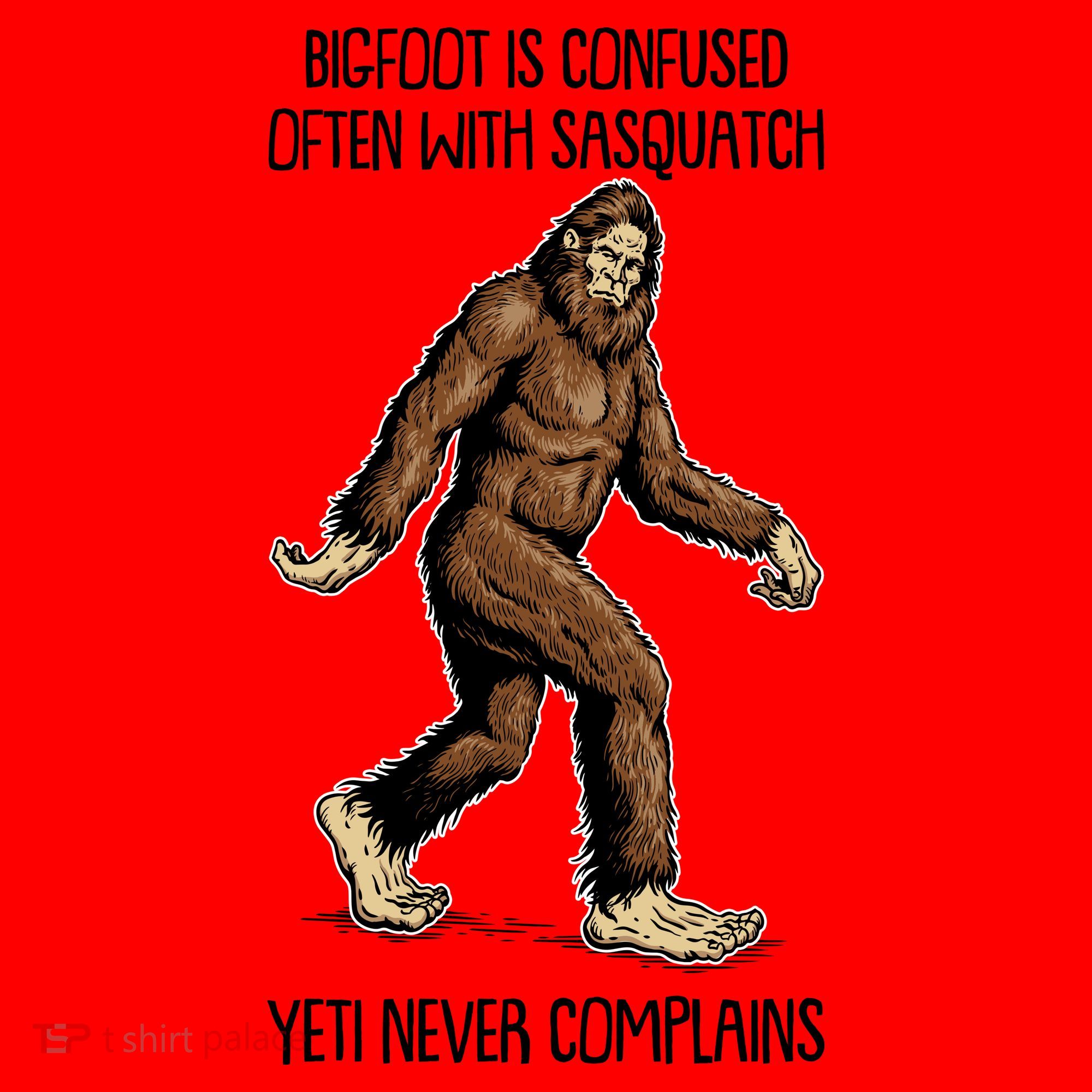 Funny Bigfoot Is Confused Often With Sasquatch Yeti Never Complains Santa Hat