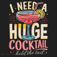 Funny Bar I Need A Huge Cocktail Drink Party  Golf Towel thumb 3
