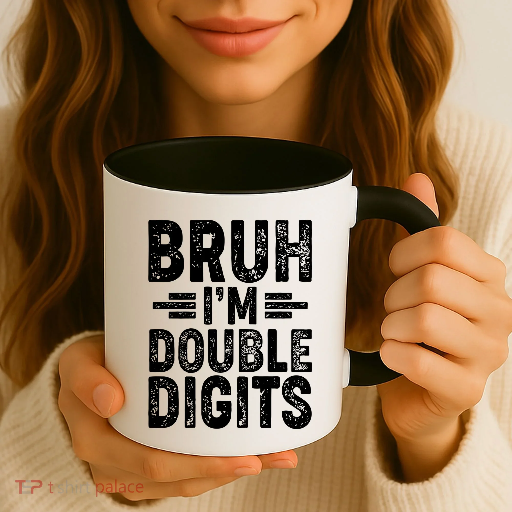 Funny Bruh Im Double Digits 10th Birthday Coffee Mug