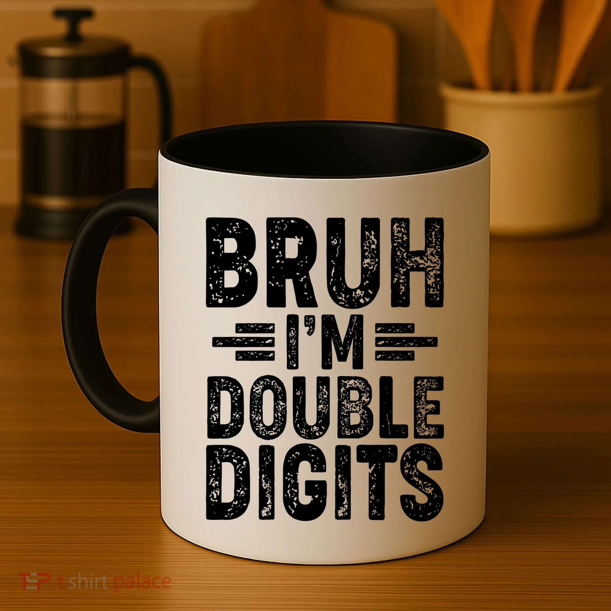 Funny Bruh Im Double Digits 10th Birthday Coffee Mug