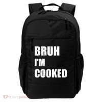 Funny Bruh I'm Cooked Meme Humor Backpack thumb 0