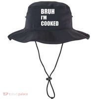 Funny Bruh I'm Cooked Meme Humor Bucket Hat thumb 0