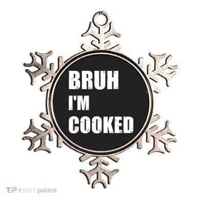 Funny Bruh I'm Cooked Meme Humor Ornament