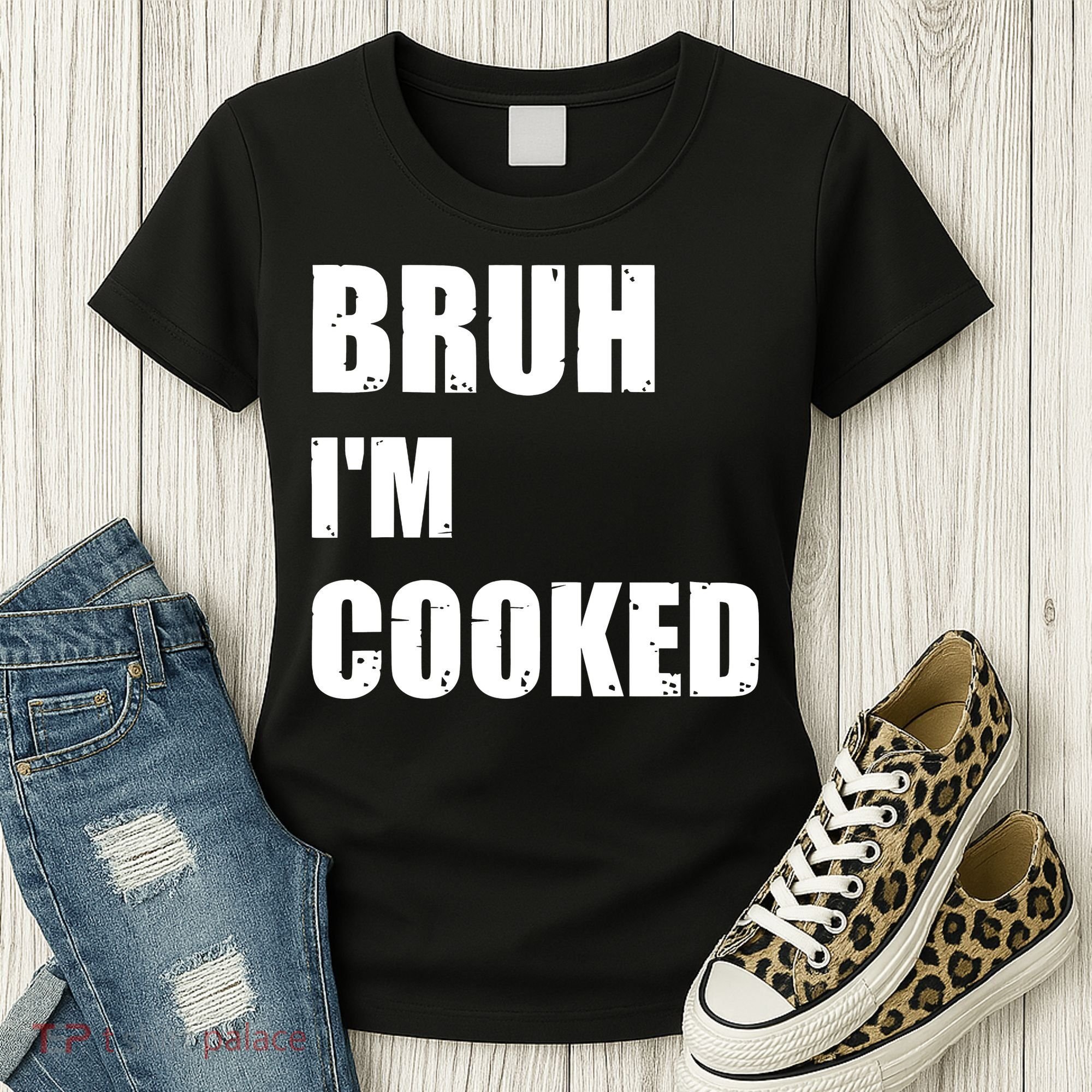 Funny Bruh I'm Cooked Meme Humor Women's T-Shirt