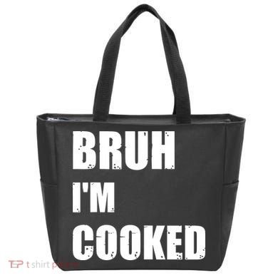 Funny Bruh I'm Cooked Meme Humor Tote Bag