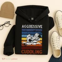 Funny Brazilian Jiu Jitsu Aggressive Cuddling BJJ Hoodie thumb 4
