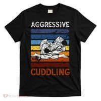 Funny Brazilian Jiu Jitsu Aggressive Cuddling BJJ T-Shirt thumb 0
