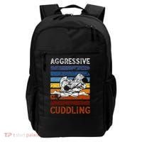 Funny Brazilian Jiu Jitsu Aggressive Cuddling BJJ Backpack thumb 0