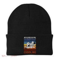 Funny Brazilian Jiu Jitsu Aggressive Cuddling BJJ Beanie thumb 0