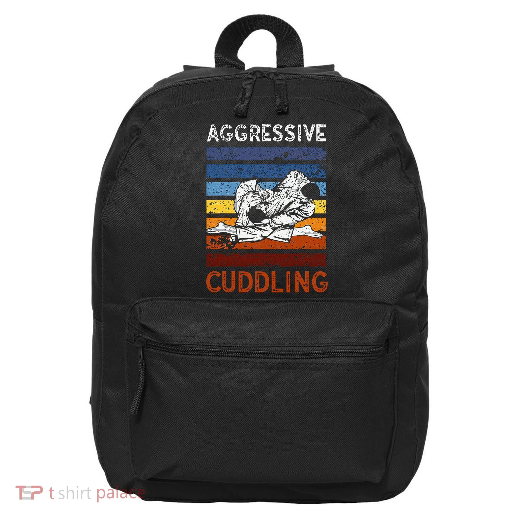 Funny Brazilian Jiu Jitsu Aggressive Cuddling BJJ 16 in Basic Backpack