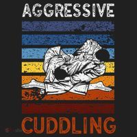 Funny Brazilian Jiu Jitsu Aggressive Cuddling BJJ Hat thumb 2