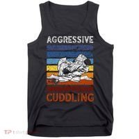 Funny Brazilian Jiu Jitsu Aggressive Cuddling BJJ Tank Top thumb 0