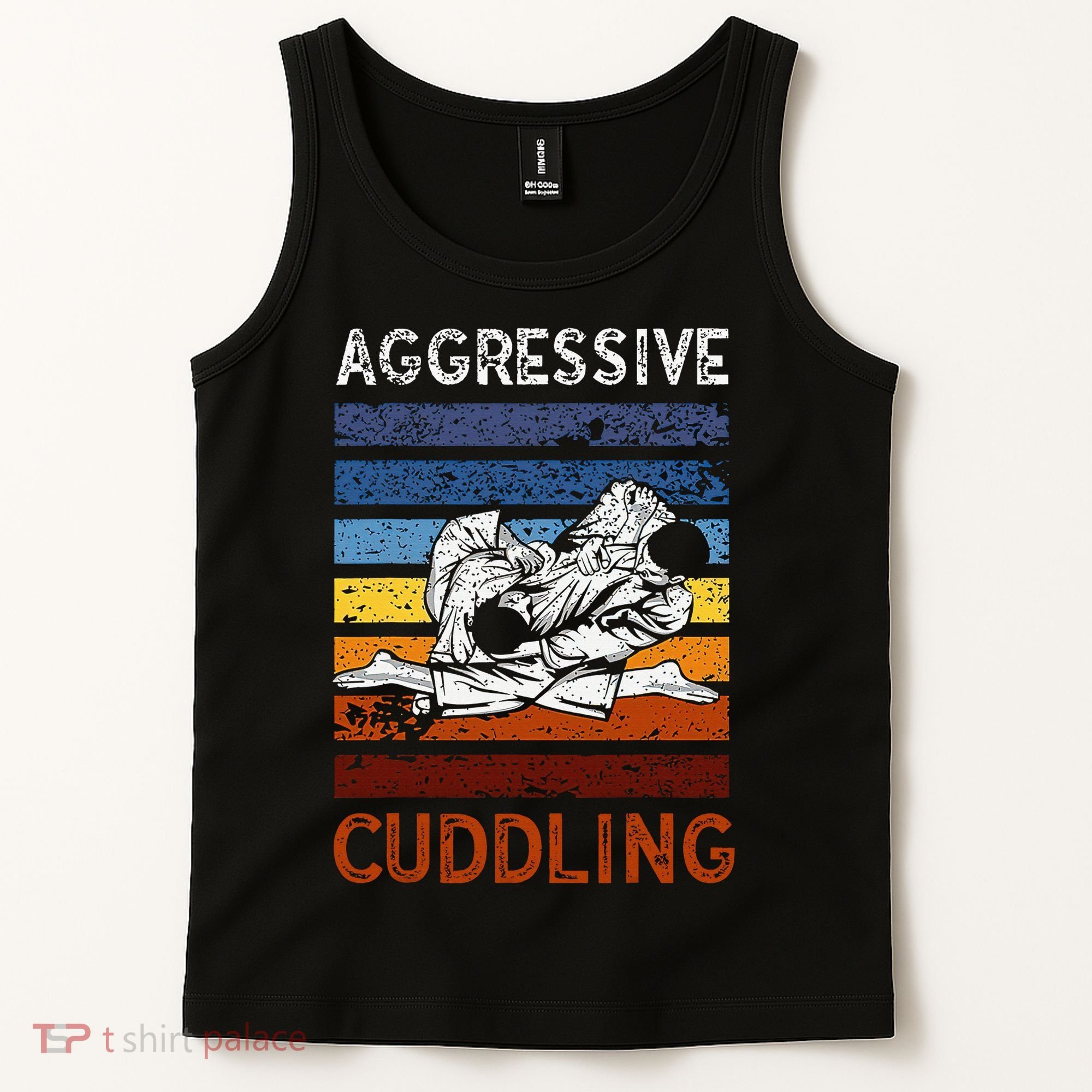 Funny Brazilian Jiu Jitsu Aggressive Cuddling BJJ Tank Top