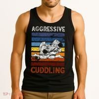 Funny Brazilian Jiu Jitsu Aggressive Cuddling BJJ Tank Top thumb 3