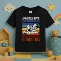 Funny Brazilian Jiu Jitsu Aggressive Cuddling BJJ Toddler T-Shirt thumb 3