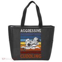 Funny Brazilian Jiu Jitsu Aggressive Cuddling BJJ Tote Bag thumb 0