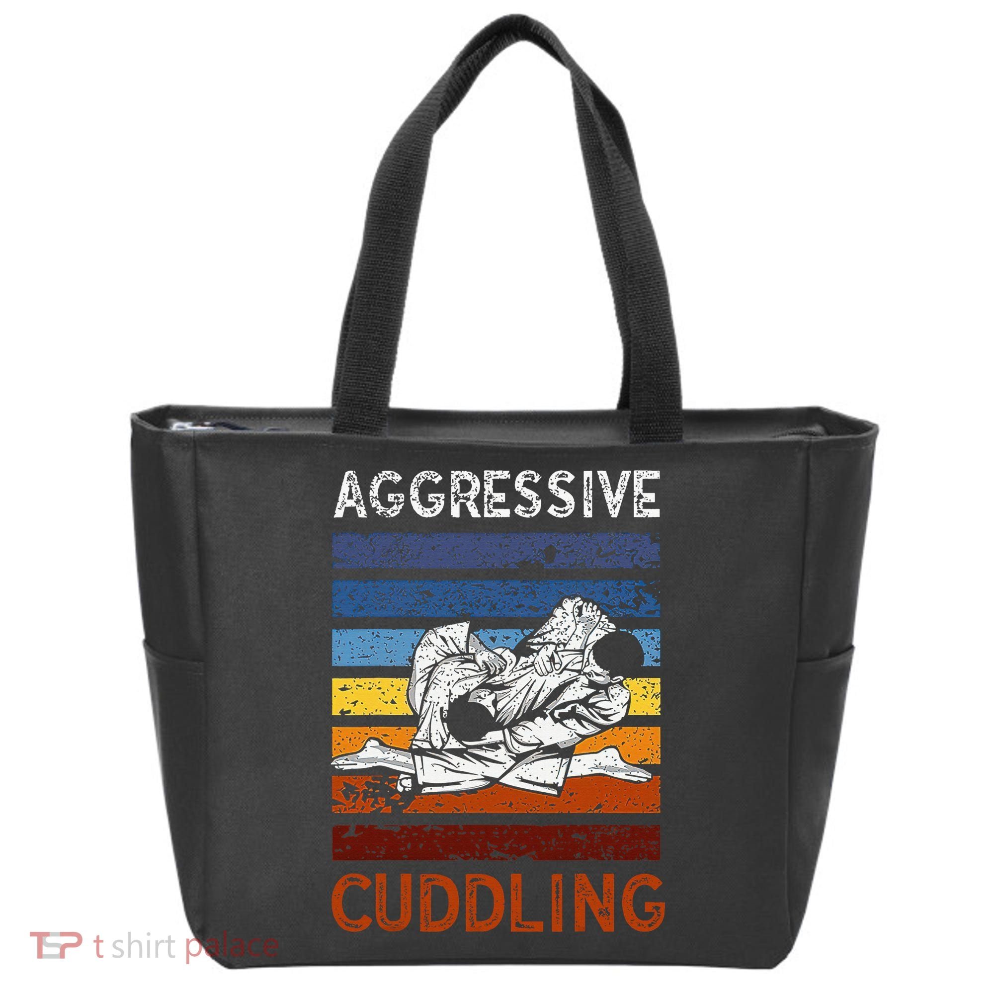 Funny Brazilian Jiu Jitsu Aggressive Cuddling BJJ Tote Bag
