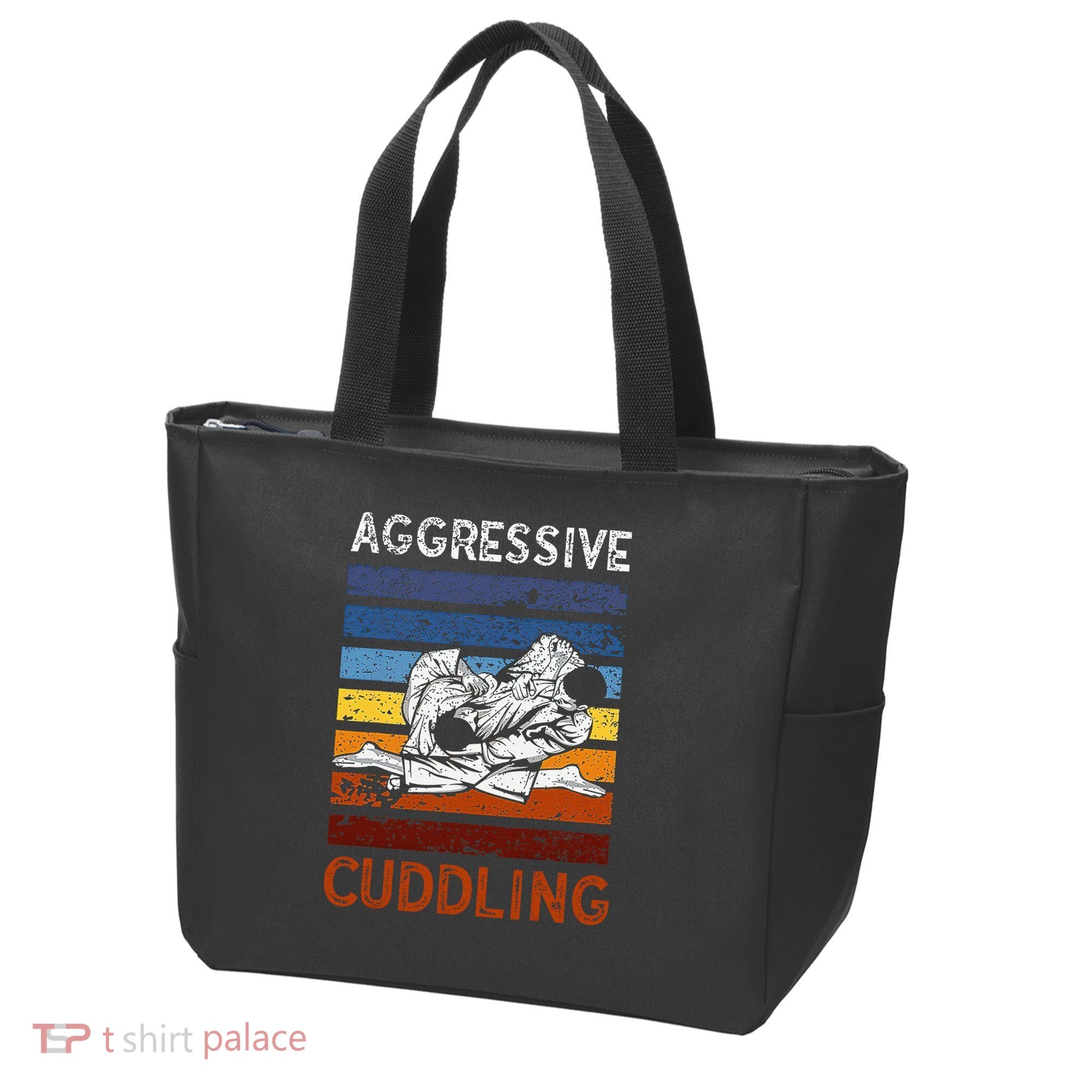 Funny Brazilian Jiu Jitsu Aggressive Cuddling BJJ Tote Bag