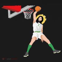 Funny Basketball Jesus Christian Humor Slam Dunk Doggie Tank thumb 4