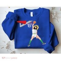 Funny Basketball Jesus Christian Humor Slam Dunk Sweatshirt thumb 2