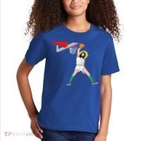 Funny Basketball Jesus Christian Humor Slam Dunk Kids T-Shirt thumb 2