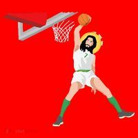 Funny Basketball Jesus Christian Humor Slam Dunk Santa Hat thumb 1