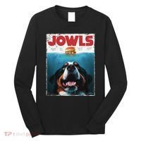 Funny Berner Jowls Burger Bernese Mountain Dog Mom Dog Dad Long Sleeve Shirt thumb 0