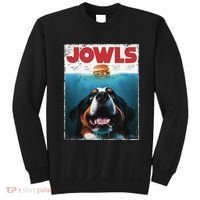 Funny Berner Jowls Burger Bernese Mountain Dog Mom Dog Dad Sweatshirt thumb 0