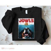 Funny Berner Jowls Burger Bernese Mountain Dog Mom Dog Dad Sweatshirt thumb 2