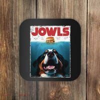 Funny Berner Jowls Burger Bernese Mountain Dog Mom Dog Dad Coaster thumb 0