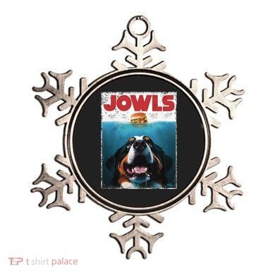 Funny Berner Jowls Burger Bernese Mountain Dog Mom Dog Dad Ornament