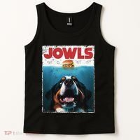 Funny Berner Jowls Burger Bernese Mountain Dog Mom Dog Dad Tank Top thumb 2