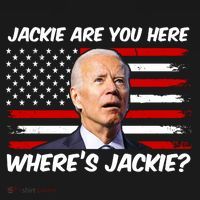 Funny Biden Jackie Are You Here Where's Jackie? Backpack thumb 2