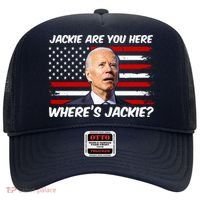Funny Biden Jackie Are You Here Where's Jackie? Hat thumb 0