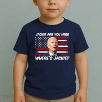 Funny Biden Jackie Are You Here Where's Jackie? Toddler T-Shirt thumb 2
