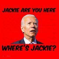 Funny Biden Jackie Are You Here Where's Jackie? Santa Hat thumb 1