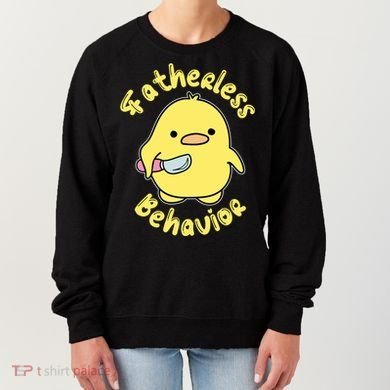 Fatherless Behavior Knife Duck Cute Design Cool Gift Women's Sweatshirt