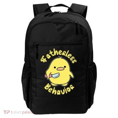 Fatherless Behavior Knife Duck Cute Design Cool Gift Backpack