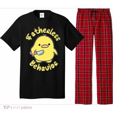 Fatherless Behavior Knife Duck Cute Design Cool Gift Pajama Set