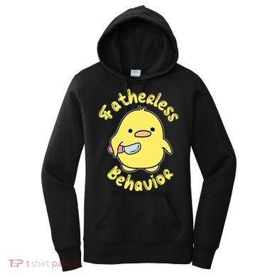 Fatherless Behavior Knife Duck Cute Design Cool Gift Women's Hoodie