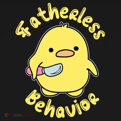 Fatherless Behavior Knife Duck Cute Design Cool Gift Performance Fleece Hoodie