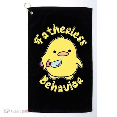 Fatherless Behavior Knife Duck Cute Design Cool Gift Golf Towel