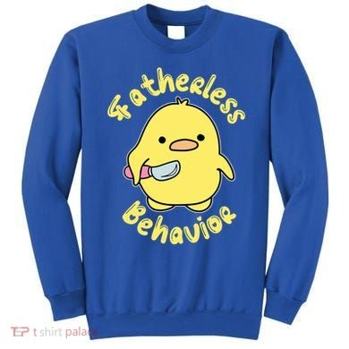 Fatherless Behavior Knife Duck Cute Design Cool Gift Sweatshirt