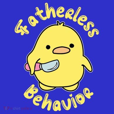 Fatherless Behavior Knife Duck Cute Design Cool Gift Coaster